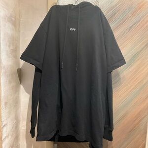 Off-White Black Hoodie T-Shirt